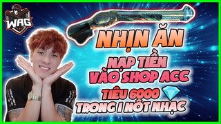 [ Free Fire ] Nhịn Ăn Sáng Nạp 170k Vô Shop ACC - Quay Hết 6000💎 Quẩy Khẩu M1887 Tương Lai - Học Mõm