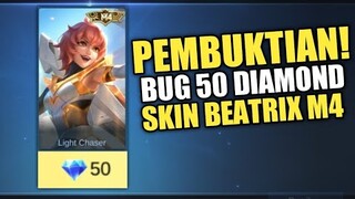 MENCOBA BUG SKIN BEATRIX M4 50 DIAMOND DI 5 AKUN !! APAKAH 100% DI JAMIN DAPET ?