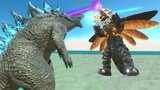 Godzilla x Kong VS Megalon and Gigan! - Animal Revolt Battle Simulator
