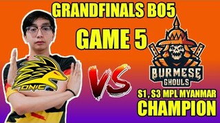 [GAME5] ONIC PH VS BURMESE GHOULS BO5 GRAND FINALS INTERNATIONAL TOURNAMENT MYTEL MYANMAR