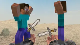 [GMV]Hilarious gun MOD of fencing men in <Minecraft>|<CS: GO>