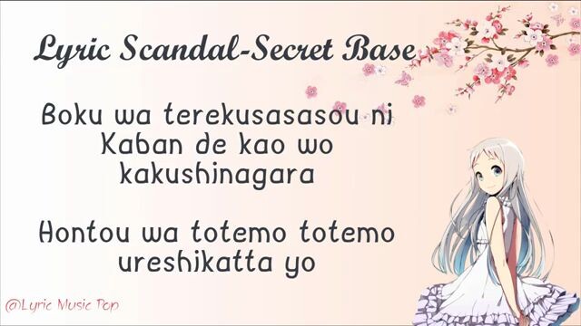 Secret base||•Full Lyrics•||