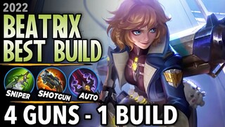 MLBB: Use This Build To Maximize Beatrix 4 Weapons!! Build Top 1 Global Beatrix Best Build in 2022