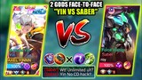 YIN VS TOP MALAYSIA SABER | LETS GO FACE TO FACE 😎 | YIN BEST BUILD & EMBLEM 2023 | MOBILE LEGENDS