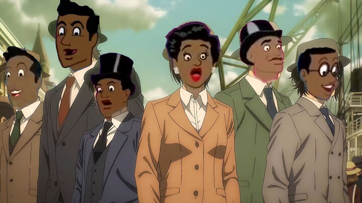 [ Attack on Titan ] The Immaculate Titans landing in Marley in formal attire.jpg