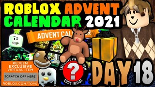 CHRISTMAS ROBLOX AVATAR GIFT! ROBLOX ADVENT CALENDAR 2021! DAY #18!