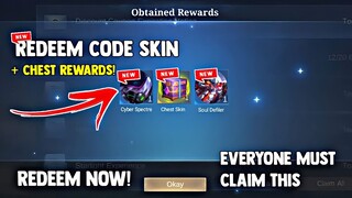 NEW! REDEEM CODE SKIN AND CHEST SKIN REWARDS! FREE! LEGIT! (CLAIM FREE!) | MOBILE LEGENDS 2023