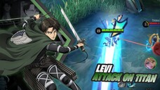 Skin Collab - LEVI ACKERMAN [ATTACK ON TITAN X MLBB]