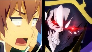 Could Kazuma survive in Ainz Ooal Gown's World? |  Overlord explained