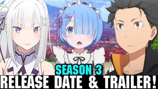 RE ZERO SEASON 3 RELEASE DATE & TRAILER - [Official]