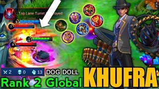 Top 2 Global Khufra | Full Gameplay by  [ ᴅᴏɢ ᴅᴏʟʟ ] Mobile Legends Bang Bang