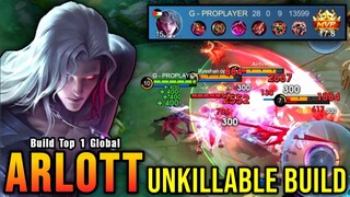 28 Kills No Death!! Arlott with Red Build 100% UNKILLABLE!! - Build Top 1 Global Arlott ~ MLBB