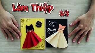 Cách làm thiệp mừng ngày 8/3 dễ làm | How to make easy Woman Day's cards