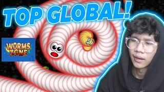 TOP 1 GLOBAL CACING ALASKA!!!!! - Worms Zone Indonesia #1