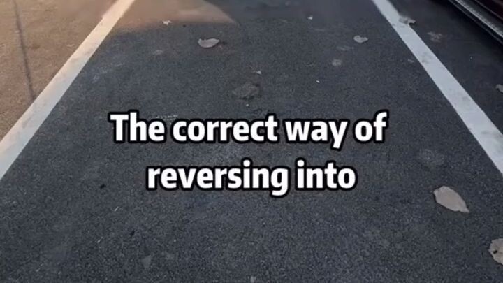 The correct way of parking your Car in reverse #shorts