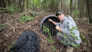 ขุดใต้พื้นดิน Secret Urban Stealth Camp - Bug-In Challenge (Dumpster Dive, Hocking a Living!)