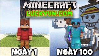 Tóm Tắt 100 Ngày Minecraft Sinh Tồn Trên Đảo Hoang Axit !!