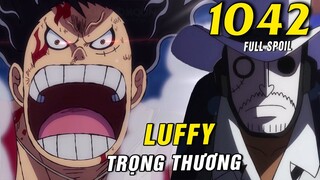 Luffy ăn chùy trọng thương hộc máu , Kaido nhớ về trận chiến Oden ( Spoiler One Piece 1042 )