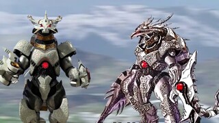 Some cool new generation Ultraman monster suits, the dead dragon actually tore Zero's face in half