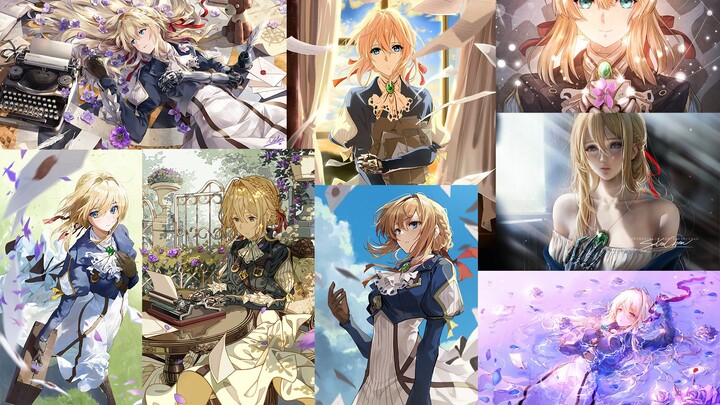 [Violet Evergarden]Koleksi ilustrasi stasiun P TOP100 pixiv koleksi 100 ilustrasi Jingzi dengan daft