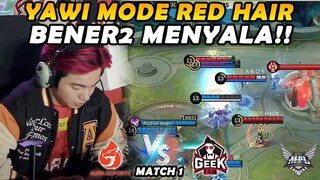 YAWI SI RAMBUT MERAH X GUGUN ACKERMAN MEMBUAT GEEK TERDIAM MALU!! - AURA VS GEEK MATCH 1