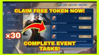 HOW TO GET ×30 TOKENS IN THE ROLLING THUNDER EVENT TASKS! MOBILE LEGENDS BANG BANG