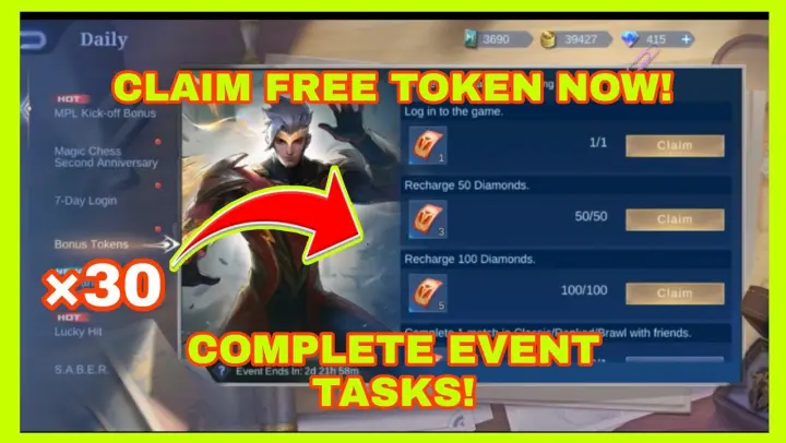 HOW TO GET ×30 TOKENS IN THE ROLLING THUNDER EVENT TASKS! MOBILE LEGENDS BANG BANG