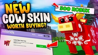 NEW* COW SKIN* Worth Buying? in Roblox Islands (Skyblock)