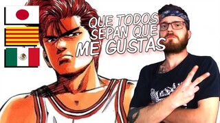 REACCION OPENING SLAM DUNK DOBLAJE LATINO 🏀QUIERO GRITAR TE AMO🏀 JAPONES VS LATINO VS CATALAN