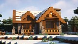 Minecraft How to Build | ⛄ Cozy Winter House! Tutorial