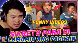 SIKRETO PARA DI LUMAMIG ANG PAGKAIN - FUNNY VIDEOS COMPILATION | Jover Reacts (reaction video)