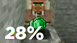 Minecraft: Pocket Edition - Farmando esmeraldas e emprego aos villagers | Gameplay Survival (28%)