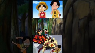 Luffy Ace One Piece anime #shorts #luffy #ace #onepiece #anime