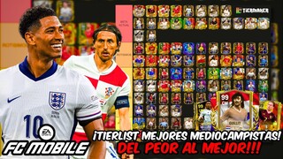 TIERLIST MEJORES MEDIOCAMPISTAS "MC" EN FC MOBILE 24!!! 😲 DEL PEOR AL MEJOR CENTROCAMPISTA