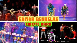 Editor Berkelas free fire loby baru, Emote baru, training, bucin, slowmo, jedag jedug