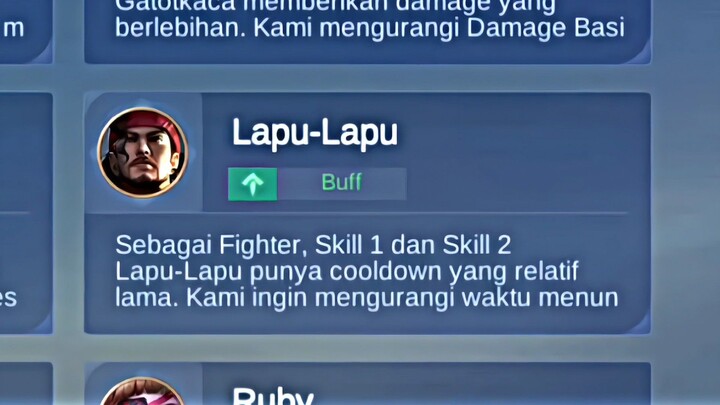 LAPU-LAPU SETELAH DIBUFF MOONTON...