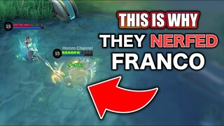 THEY NERFED FRANCO BECAUSE OF FAST MOVEMENT SPEED