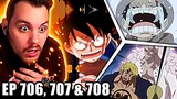 The Truth About Law || One Piece REACTION Episode 706, 707 & 708
