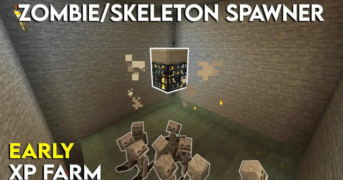 Aprender Sobre 76 Imagem Minecraft Skeleton Spawner Xp Farm Vn