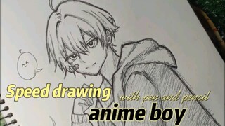 Gambar anime boy yang gampang yuk !🤍 Hope you like it ❤