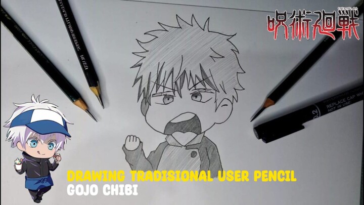 Drawing pencil Gojo Satoru Chibi [JUJUTSU KAISEN]