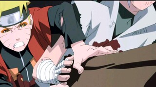 Is Naruto in the Naruto movie paying tribute to the Nine-Tails stabbing the Minato couple?