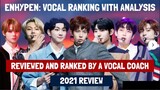 ENHYPEN VOCAL RANKING 2021 (Ranked By A Professional Vocal Coach With Analysis)