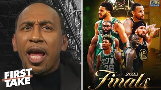 FIRST TAKE | "Dubs get swept! Boston win Game 2" Stephen A. "goes CRAZY" Warriors vs Celtics