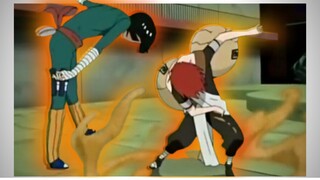 Rock Lee vs Gaara FULL FIGHT !!! (English Dub) | Lee opens inner gates...