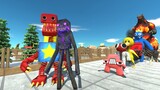 Boxy Boo and Enderman PYRAMID DEATH RUN - Animal Revolt Battle Simulator