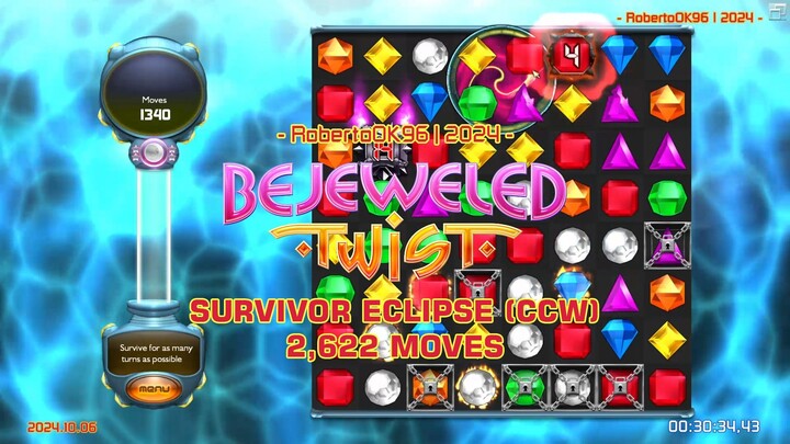 Bejeweled Twist: Survivor Eclipse (CCW): - 2,622 Turns