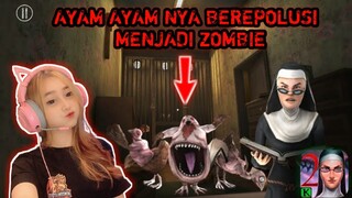 TAMATIN GAME EVIL NUN 2 TANPA MATI - SEREM AYAM AYAMNYA BEREPULUSI MENJADI ZOMBIE || END