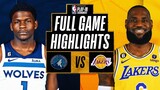 TIMBERWOLVES vs LAKERS Full Game Highlights | April 10, 2023 | LAKERS Play-In Highlights NBA 2K23
