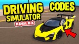 Roblox Driving Simulator All Working Codes! 2021 December